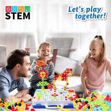 ConstructoKids | Construcción creativa con juego de taladro - Juguete educativo de construcción